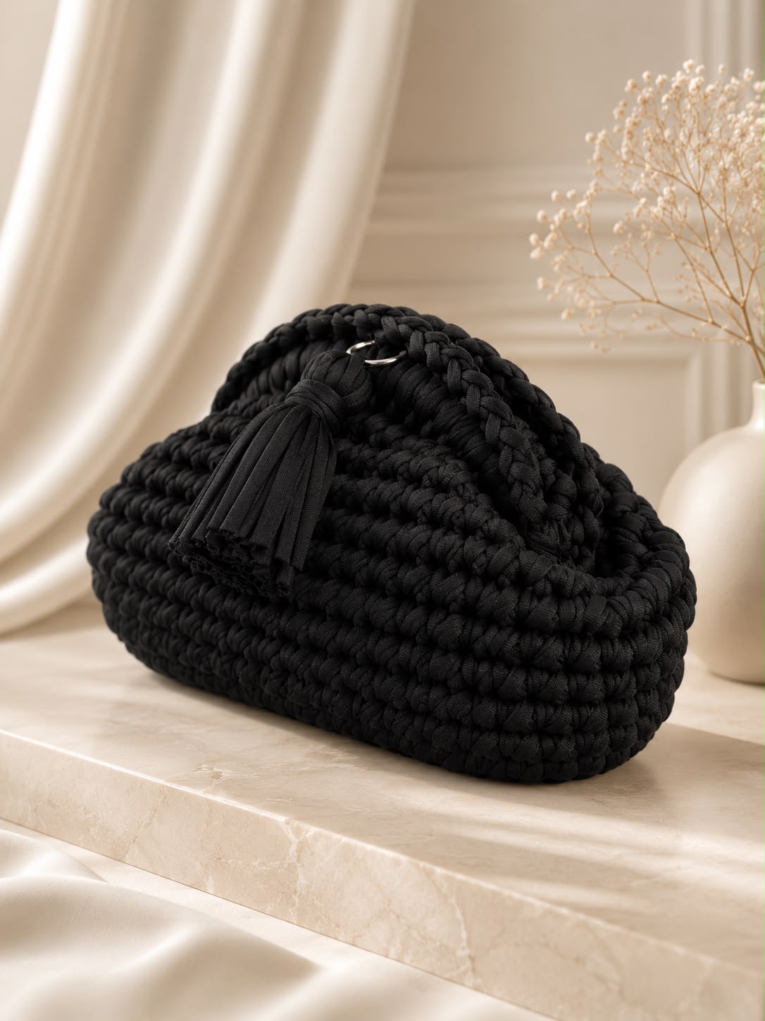 Borsa Artigianale Clutch PomPon