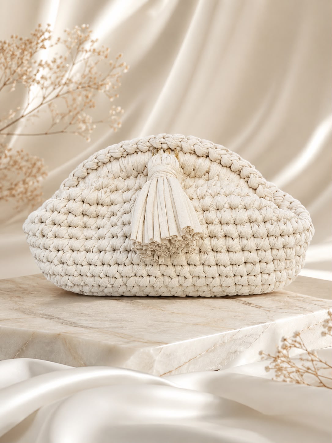 Borsa Artigianale Clutch PomPon